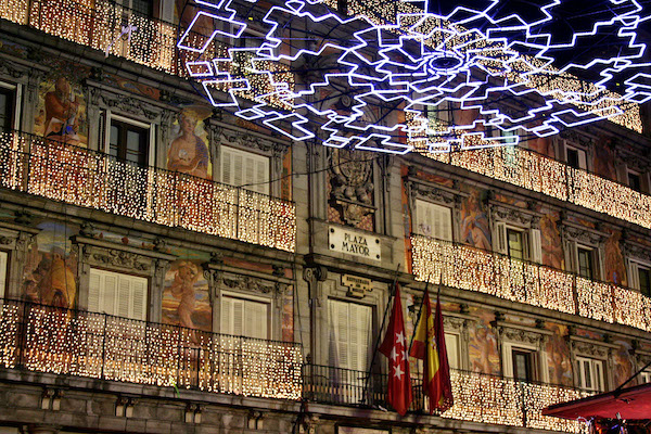 Winter in Madrid is magical. Just look at those holiday lights!